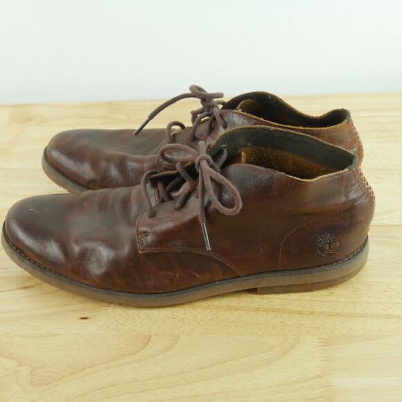Timberland Ortholite Men Yorkdale Chukka Brown Leather Boot Size 10 Lace Up main image 10